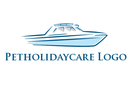 yacht icon for water sports logo