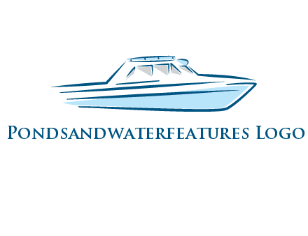 yacht icon for water sports logo