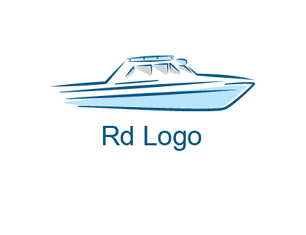 yacht icon for water sports logo
