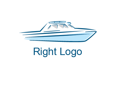 yacht icon for water sports logo