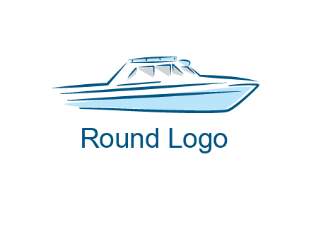 yacht icon for water sports logo