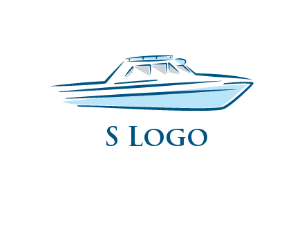 yacht icon for water sports logo