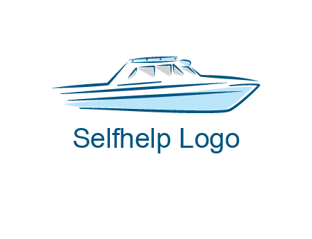 yacht icon for water sports logo
