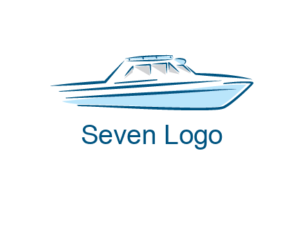 yacht icon for water sports logo