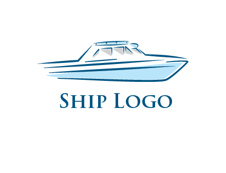 yacht icon for water sports logo