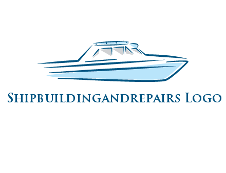 yacht icon for water sports logo