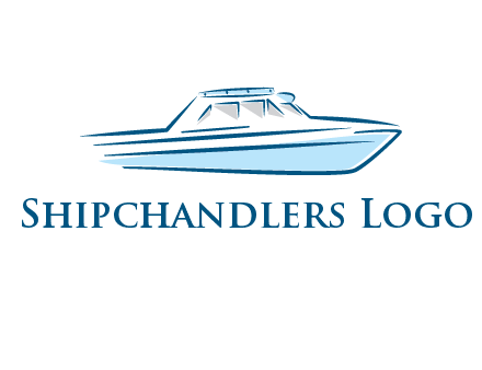 yacht icon for water sports logo