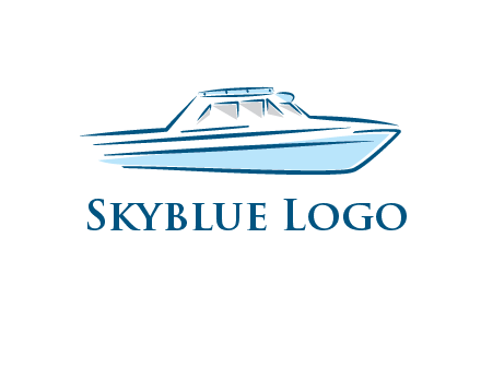 yacht icon for water sports logo