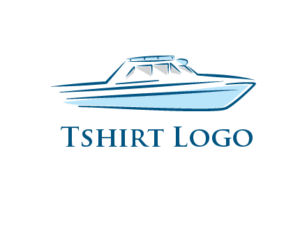 yacht icon for water sports logo