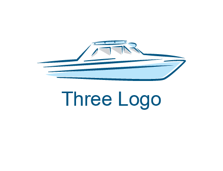 yacht icon for water sports logo