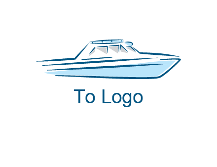 yacht icon for water sports logo