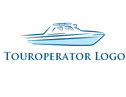 yacht icon for water sports logo