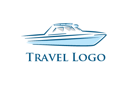 yacht icon for water sports logo