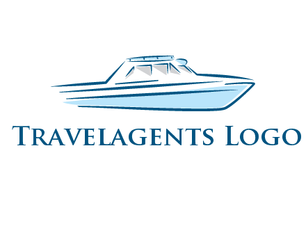 yacht icon for water sports logo