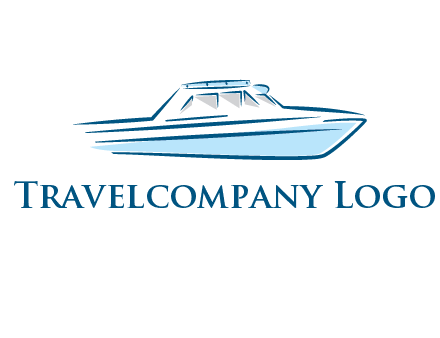 yacht icon for water sports logo