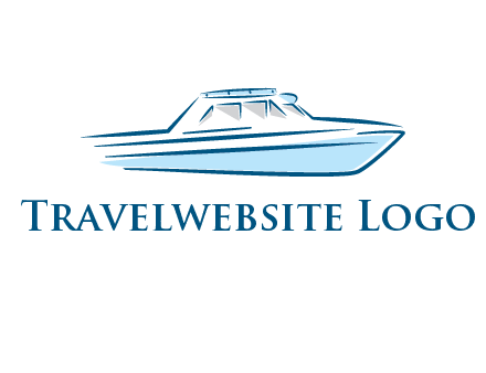 yacht icon for water sports logo