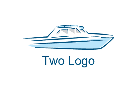 yacht icon for water sports logo