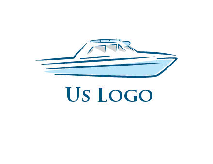 yacht icon for water sports logo