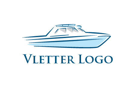 yacht icon for water sports logo