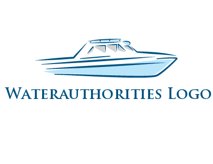 yacht icon for water sports logo