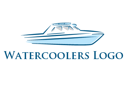 yacht icon for water sports logo