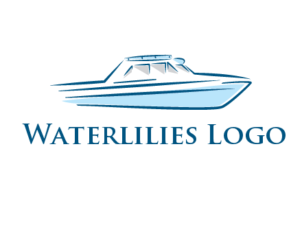 yacht icon for water sports logo