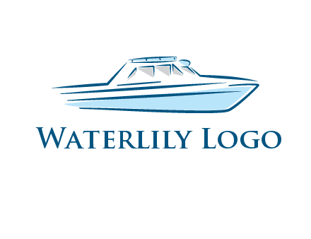 yacht icon for water sports logo