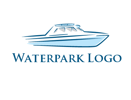 yacht icon for water sports logo