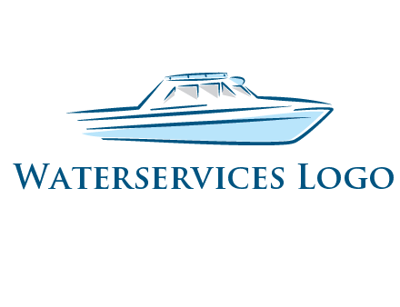yacht icon for water sports logo