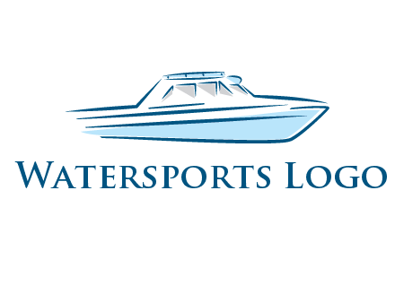 yacht icon for water sports logo