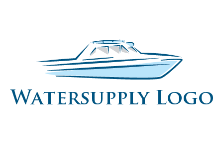 yacht icon for water sports logo