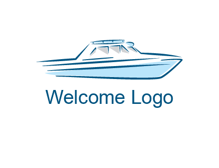 yacht icon for water sports logo