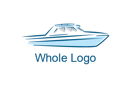 yacht icon for water sports logo