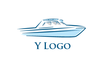 yacht icon for water sports logo