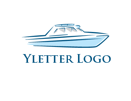 yacht icon for water sports logo
