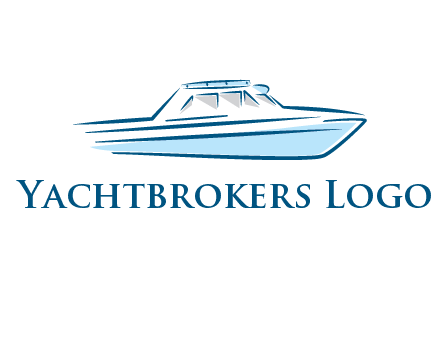 yacht icon for water sports logo