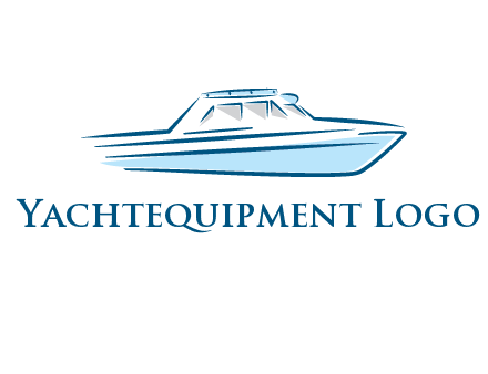 yacht icon for water sports logo