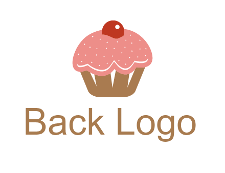 cute cupcake illustration food logo
