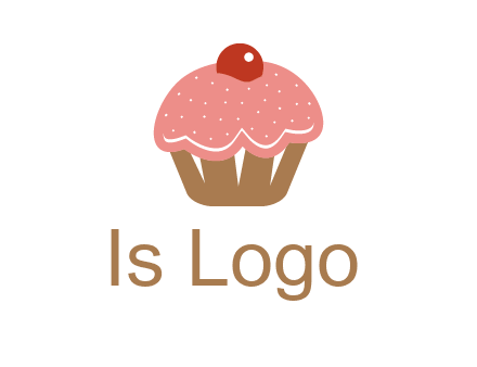 cute cupcake illustration food logo