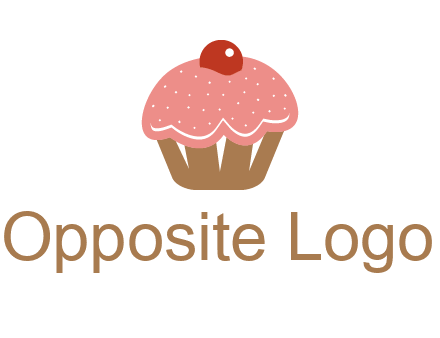 cute cupcake illustration food logo
