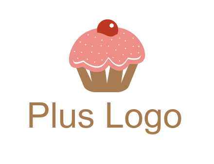 cute cupcake illustration food logo