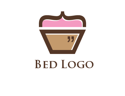 abstract cupcake food logo