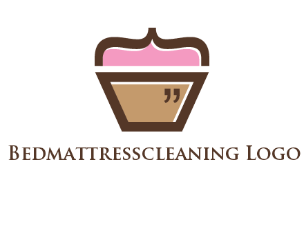abstract cupcake food logo