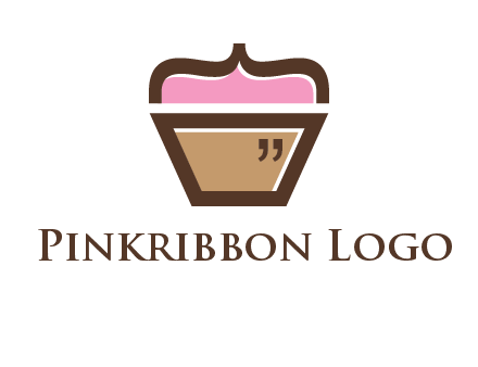 abstract cupcake food logo
