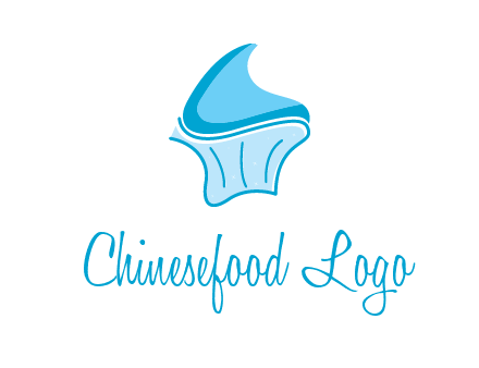 abstract curvy cupcake logo