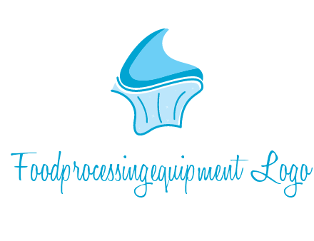 abstract curvy cupcake logo
