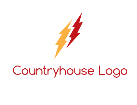 energy icon with lightening bolts