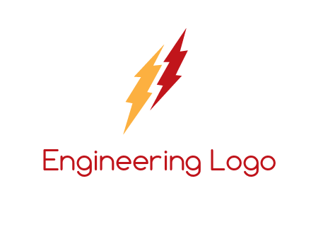 energy icon with lightening bolts
