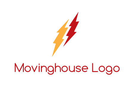 energy icon with lightening bolts