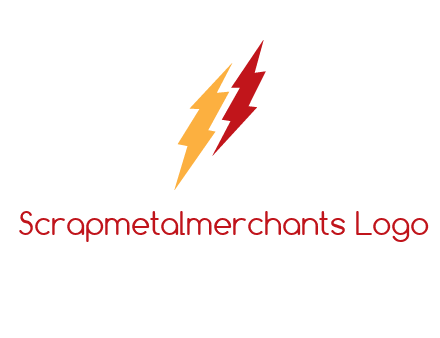 energy icon with lightening bolts